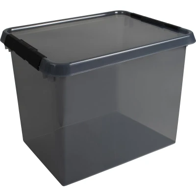 Afbeelding van Opbergbox Comfort 52 l Grijs Polypropyleen Kwantum