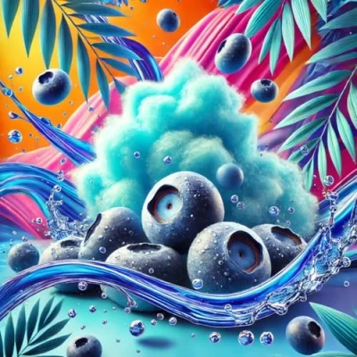 Afbeelding van Blueberry Cotton Candy Smaakconcentraat voor suikerspin Veganistisch Sasami 10 ml