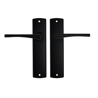 Afbeelding van Deurklink met blindschild AXA Curve Vlinder (Aluminium, Zwart)