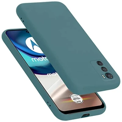 Afbeelding van Cadorabo Hoesje geschikt voor Motorola MOTO G42 in LIQUID GROEN Beschermhoes gemaakt van flexibel TPU silicone Case Cover