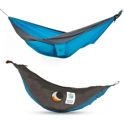 Afbeelding van Ticket To The Moon Hangmat King Size Hammock Aqua / Dark Grey