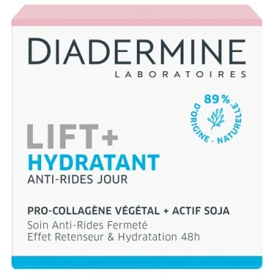 Afbeelding van Diadermine Lift+ Vochtinbrengende crème voor de dag, anti rimpel, ultra compact, 50 ml