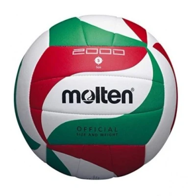 Image de Molten la formation de volley ball 5M2000 blanc / rouge vert taille 5