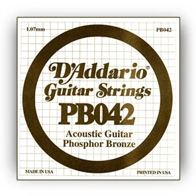 Image de Corde au détail Guitare acoustique D&#039;Addario Filée Phosphore Bronze 042 PB042