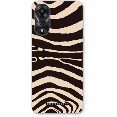 Afbeelding van Case Company® hoesje geschikt voor Oppo A58x Arizona Zebra Soft Cover Telefoonhoesje Bescherming aan alle Kanten en Schermrand
