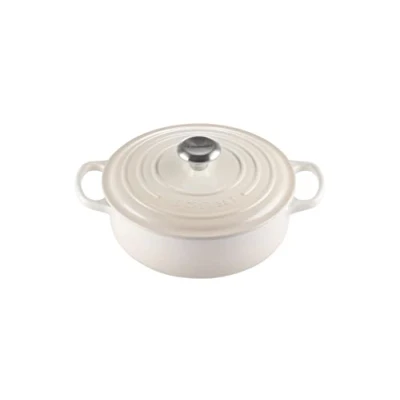 Afbeelding van Le Creuset Lage Braadpan Signature Meringue 24 cm