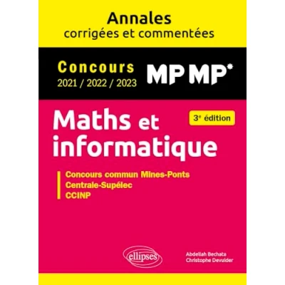 Afbeelding van MATHS ET INFORMATIQUE MP MP* ANNALES COR. 2021 2022 2023