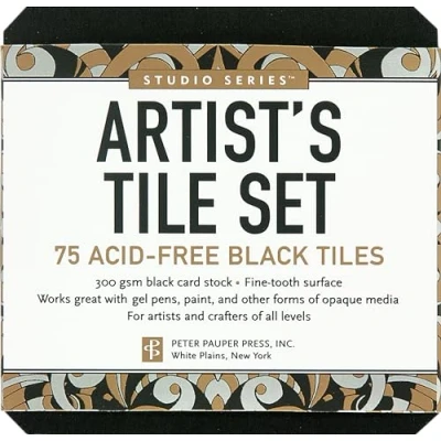 Afbeelding van Studio Series Artist&#039;s Tiles Black