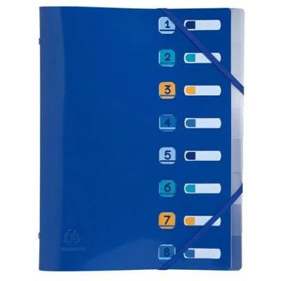 Afbeelding van Exacompta 56212E 10x Trieur 8 comp. PP A4