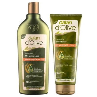 Afbeelding van Dalan Set van 2 haarverzorging herstellende verzorging shampoo 400 ml &amp; conditioner 200