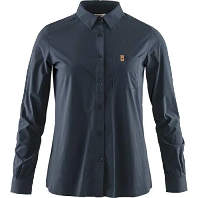 Afbeelding van Övik Lite Blouse Dames Navy 200 XS Blauw Outdoor Shirt