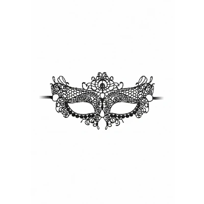Afbeelding van Kanten Masker Queen Zwart