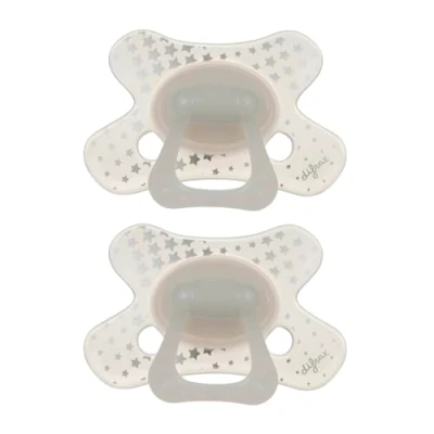 Afbeelding van Difrax Natural Fopspeen 6+ Maanden Glow in the Dark Speen 2 st.