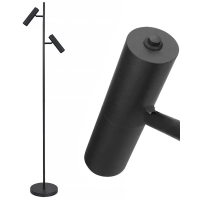 Afbeelding van Freelight Vloerlamp Undici Zwart 2 Lichts Mini GU10