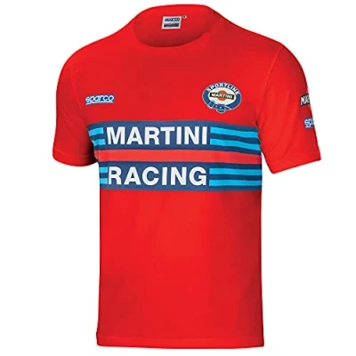 Afbeelding van Sparco t shirt Martini Racing Rood Race maat M