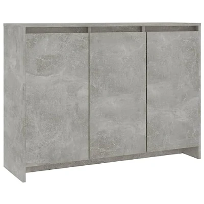 Afbeelding van vidaXL Dressoir, betongrijs, 102 x 33 75 cm, bewerkt hout