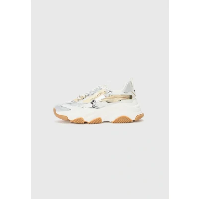 Afbeelding van Steve Madden Possession Sneakers laag, Dames, Maat: 40, Silver/white/gold Schoenen