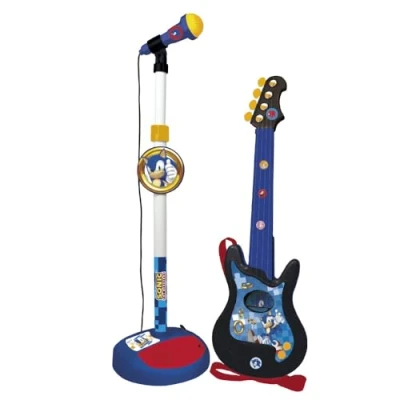 Afbeelding van Kindergitaar Sonic Karaokemicrofoon
