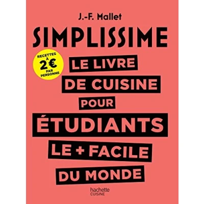 Afbeelding van Simplissime: le livre de cuisine pour étudiants + facile du monde