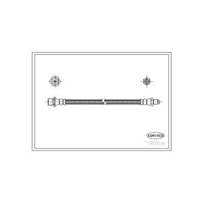 Afbeelding van CORTECO 19033100 Remslang Achteras 203