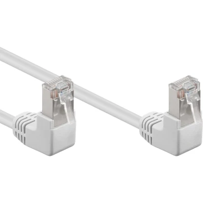 Afbeelding van FTP CAT5e Gigabit Netwerkkabel haaks CCA 0,5 meter Wit