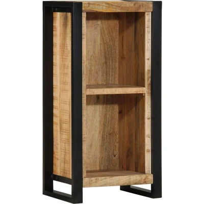Afbeelding van vidaXL Nachttafel 40x30x80 cm Massief Houten Ruw Mangohout