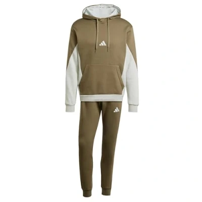 Afbeelding van adidas Sportswear SET Trainingspak, Heren, Maat: Small, Olive strata