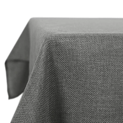 Afbeelding van Deconovo Lotuseffect, tafelkleed, linnenlook, 130 x 240 cm, grijs