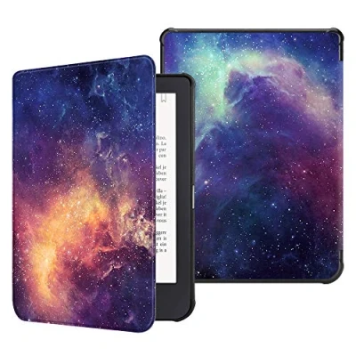 Afbeelding van FINTIE Hoes voor Kobo Clara HD beschermhoes, dun, licht, magnetische sluiting, automatische wekker/slaapfunctie 6 inch e book reader 2018, Galaxy