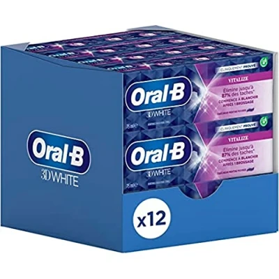 Afbeelding van 12x Oral B Tandpasta 3D White Vitalize 75 ml