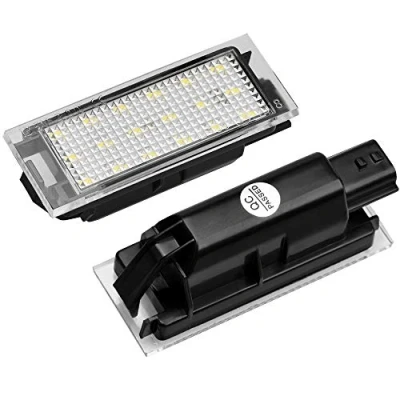 Afbeelding van BOOMBOOST Set van 2 led kentekenplaatverlichting voor Renault Clio Megane Twingo II Lagane II5D Vel Satis Master wit