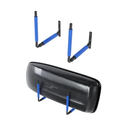 Afbeelding van Verstelbare dakkoffer muur 33 57 cm BOX1 blauw voor opslag tuingereedschap skihouder sportuitrusting surfplank en iSUP
