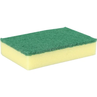 Afbeelding van Betra Grote Schuursponsjes Geel / Groen Pak á 10 stuks Sponzen