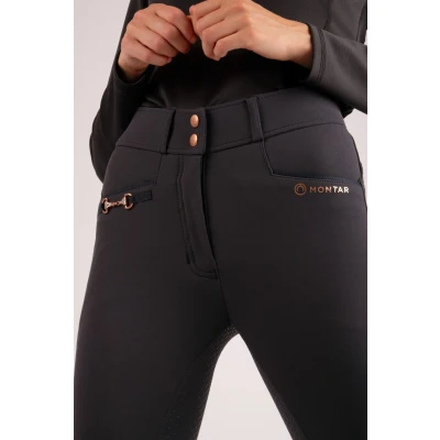 Image de Montar Pantalon d&#039;Équitation Molly Rosegold Highwaist Full Grip Marin 34
