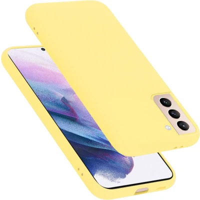 Afbeelding van Cadorabo Hoesje geschikt voor Samsung Galaxy S22 PLUS in LIQUID GEEL Beschermhoes gemaakt van flexibel TPU silicone Case Cover