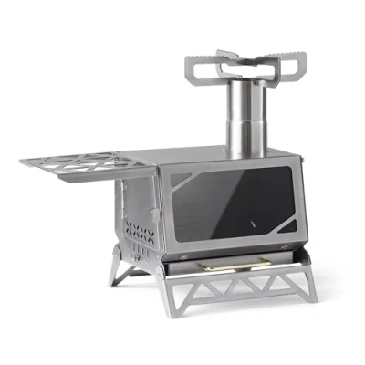 Afbeelding van Naturehike Houtkachel, campinghoutkachel, draagbaar, campingkooktoestel, lichtgewicht wandeltoestel, mini opvouwbaar, houten fornuis voor barbecue, picknick, reizen
