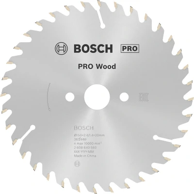 Afbeelding van Bosch Accessories Optiline 2608640593 Hardmetaal cirkelzaagblad 150 x 20 2.4 mm Aantal tanden: 36 1 stuk(s)