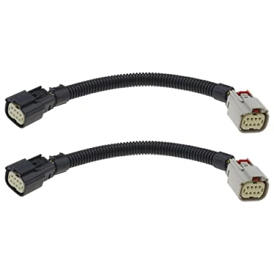 Afbeelding van Set van 2 zelfkoppelbare kabelbomen voor 8 polige achterlichten 4388140 1940131 1831334 compatibel met Ford Transit Mk6/Mk7/Mk8