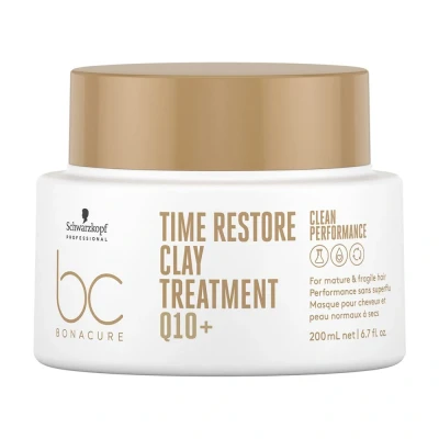 Afbeelding van Schwarzkopf Bonacure Time Restore Clay Treatment 200ml