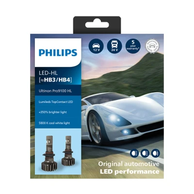Afbeelding van Philips HB3/HB4 LED Koplamp 12/24V 20W 2 Stuks
