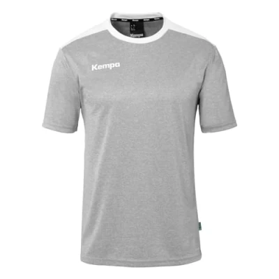 Afbeelding van Kempa Sportshirt Emotion 27 Shirt 2005123 Dark Grau Melange/Weiß XL