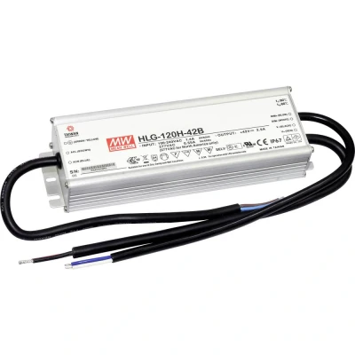 Afbeelding van Mean Well HLG 120H 12B LED driver, transformator Constante spanning, stroomsterkte 120 W 10 A 6 12 V/DC Dimbaar, PFC schakeling,