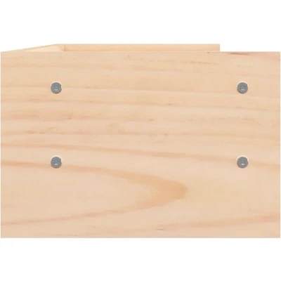Afbeelding van vidaXL Monitorstandaard 50x24x16 cm massief grenenhout wit