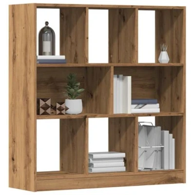 Afbeelding van vidaXL Boekenkast 97,5x29,5x100 cm bewerkt hout artisanaal eikenkleur