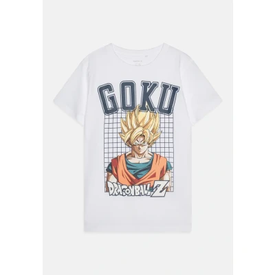 Afbeelding van Name it Nkmdrue Dragonb Tshirt print voor kinderen, Maat: 122/128, Bright white