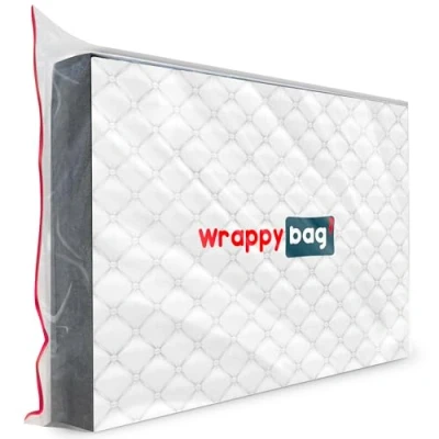Afbeelding van Wrappybag® Matrasbeschermer van kunststof, verkrijgbaar in 5 maten, waterdichte en scheurvaste opbergtas, voor verhuizing, opslag transport