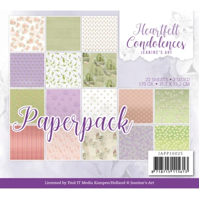 Afbeelding van Paperpack Jeanine&#039;s Art Heartfelt Condolences