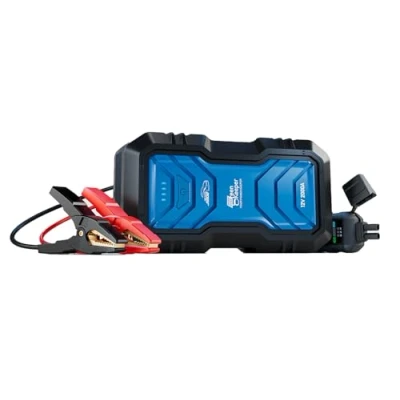 Afbeelding van Draagbare accubooster 2000A: Starter voor auto, 12 V, benzine 7,0 l en diesel 6,5 l, starterset met meervoudige noodset, led veilige bescherming, verlenging van de uitgang DC V/6 A