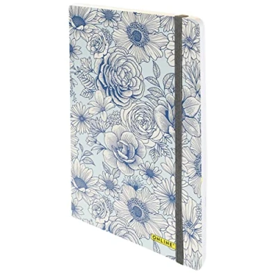 Afbeelding van Online Notitieboek, gestippeld, A5, premium dik papier, 120 g/m², FSC 144 pagina&#039;s design notitieboek bloemen gebonden bullet journal dotted