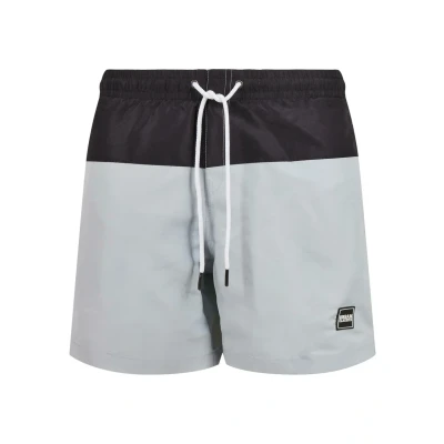 Afbeelding van Urban Classics Block Zwemshorts, Heren, Maat: Medium, Lightasphalt black